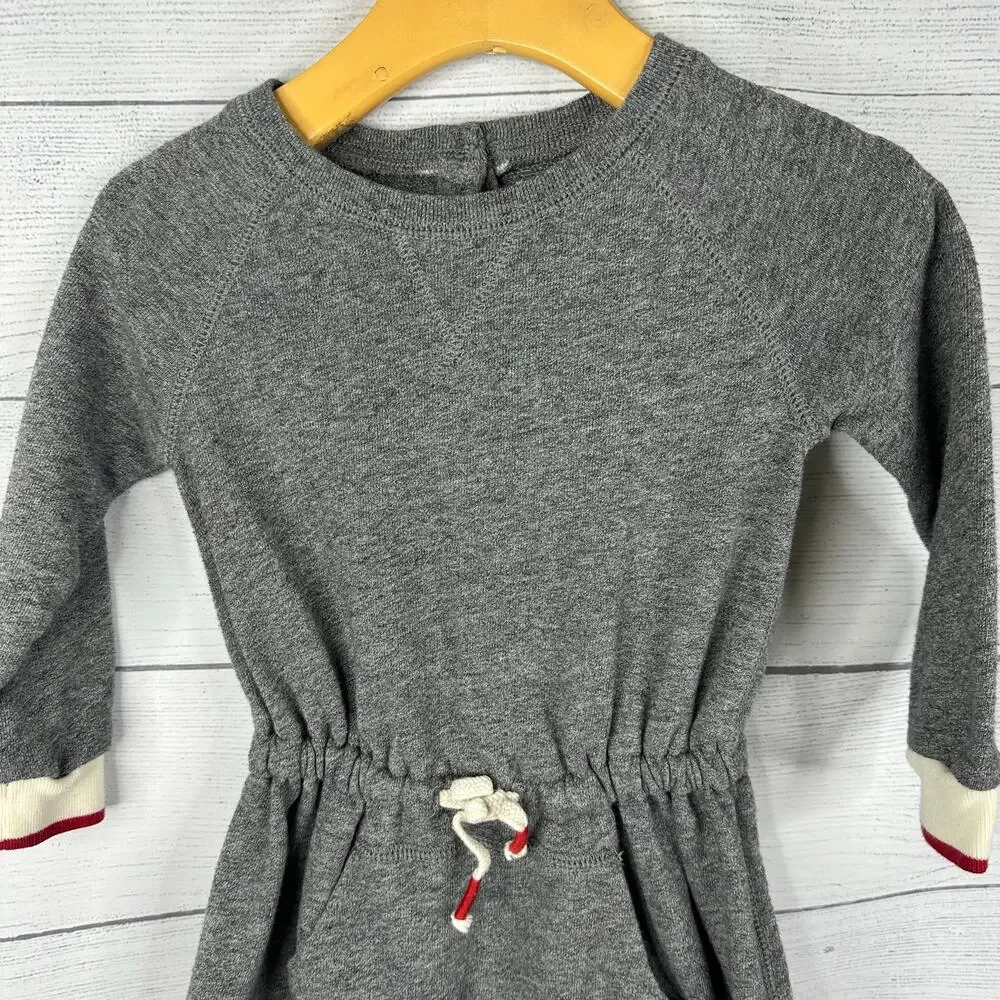 Ralph Lauren Baby Girls 18 Month Long Sleeve Jersey Dress 310629623 Gray